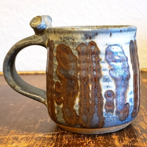 Hand Crafted Other - Wheel Thrown Art Deco Stoneware Mug Cup
